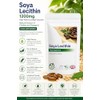 Lecithin 1200mg Softgel Capsules | SOYA Lecithin for Brain, Liver