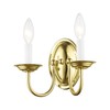 Livex Lighting 4152-02 Home Basics 2 Light Polished Brass Wall
