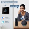 CNBINGO Smart Thermostat Flush-Mounted with Crystal Glass Panel WiFi Digital