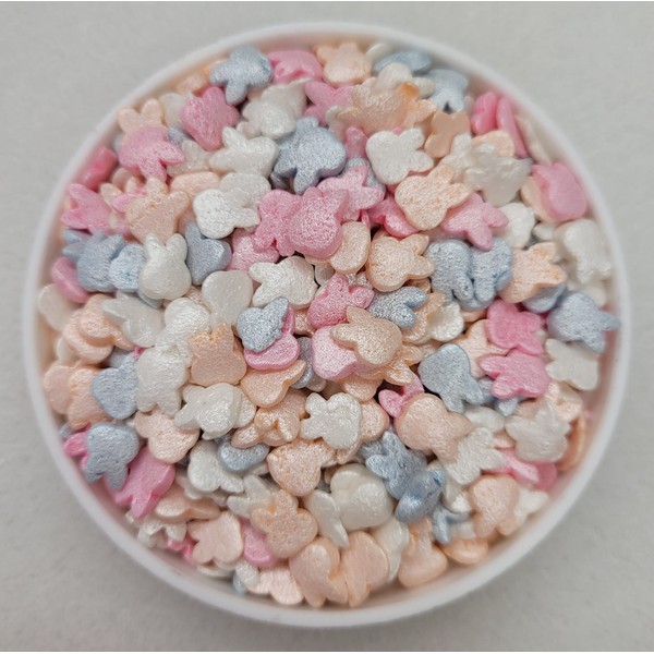 Pearl Bunnies Thick Candy Quins Cupcake Confetti Easter Sprinkles 4oz