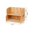 DOUKE Wooden Tea Bag Organizer – 2-Tier Stackable Tea Box