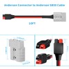 ELFCULB 10AWG 10FT Battery Quick Connect/Disconnect to Anderson Extension Cable,