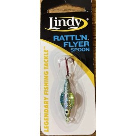 Lindy FJ4112 Emerald Shiner Rattl’n Flyer Spoon Hook Size 3/16-New-SHIPS N 24HRS