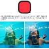 Lupholue Waterproof 60M Transparent Underwater Housing Case with Filter and