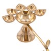 Traditional Brass Panch Aarti Diya for Puja Essential Pooja Article
