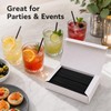 100Pcs 6x190mm Plastic Straws,Black Straws