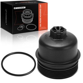 A-Premium Oil Filter Housing Cap Assembly Compatible with Jeep Renegade 2015-2018 & Dodge Dart 2013-2016 & Fiat 500 2012-2019, 500X 2016-2018, 500L 2014-2020, 124 Spider 2017-2020, 1.4L