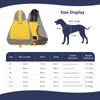 PETCUTE Dog Raincoat, Waterproof Dog Coat with Hood and Reflective