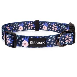 KISSBAK Dog Collar for Large Dogs - Special Design Cute Girl Dog Pet Collar Soft Adjustable Fancy Floral Girl Puppy Dog Collars (L, Pineapple Flower)