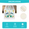 Easter Folk Collection Cotton Table Runner 13x72 Inch, Pastel Spring