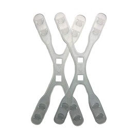 Pack of 2 Ear Protectors for Masks Adjustable Ear Saver Ear Hooks Mask Holder (White)