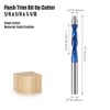 Spiral Flush Trim Router Bit 1/4 Inch Shank, CNC Router