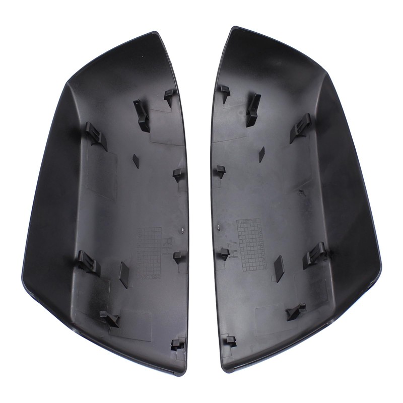 DriveFix Driver and Passenger Side Mirror Cover Glossy Black for
