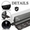 Aluminum Architectural Scale Ruler 30cm, Laser-Etched Multi-Scale 1:100, 1:200, 1:250,