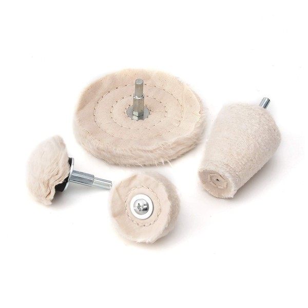 SHININGEYES Polishing Wheel for Drill 4 Pack, Buffing Wheel Polisher