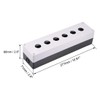 uxcell Push Button Switch Control Station Box 22mm 6 Holes