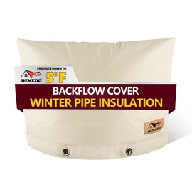 Backflow Preventer Insulation Cover - Water Pipe Insulation Sprinkler Cover for Outside - Insulated Backflow Cover Pouch for Irrigation Back Flow Valve in Winter or Sun Exposure (30" W x 24" H, Sand)