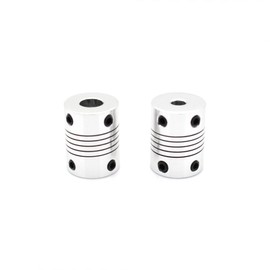 ReliaBot 2PCs Flexible Couplings 5mm to 8mm for NEMA 17 Shaft and T8 Lead Screw for RepRap 3D Printer or CNC Machine