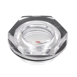 sourcing map Air Compressor Oil Level Indicator Display Glass G3/4 (25 mm) Glass Liquid Indicator Window