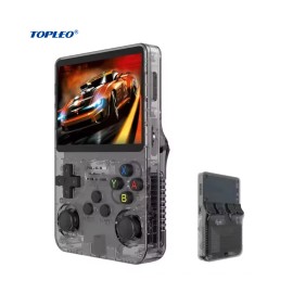 Topleo Free Shipping Game Console Emulator 128 Gb Fr Video R36s 64GB 128gb Arcade Retro Game Console Handheld Game Playerscolor: Black, screen size: 3.5", capacity: 64GB