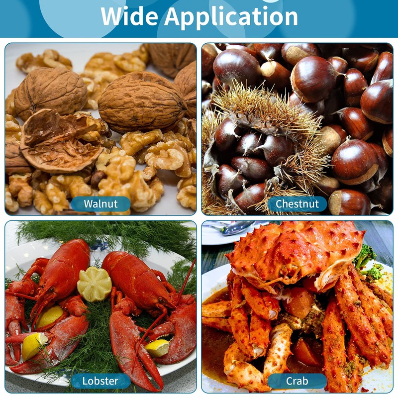 9 Pieces Nut Cracker Tool with 3 Nut Crackers and