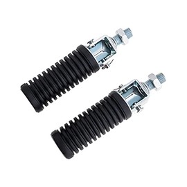 Pair of Folding Passenger Foot Pegs Motorcycle Rear Foot Pegs 10mm Thread Aluminium Left and Right