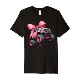 Coquette Bow Rc Truck RC Racing Remote Control Girl Mom Premium T-Shirt