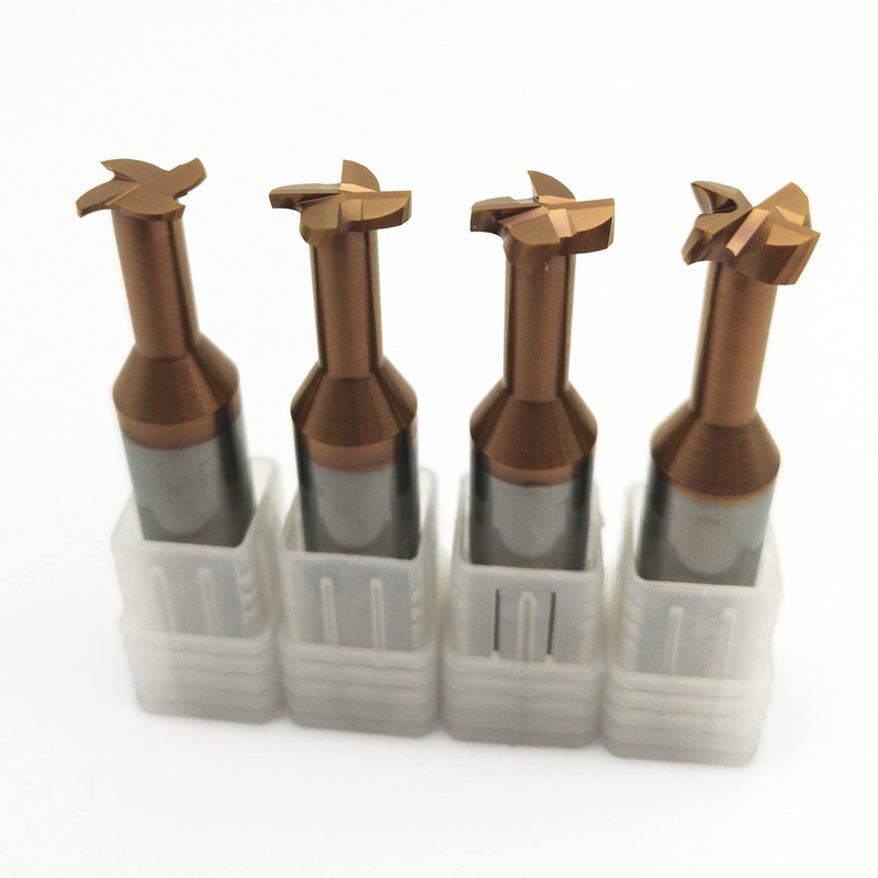 KLOT AlTiN Coated T Slot Keyseat Milling Cutter Solid Carbide