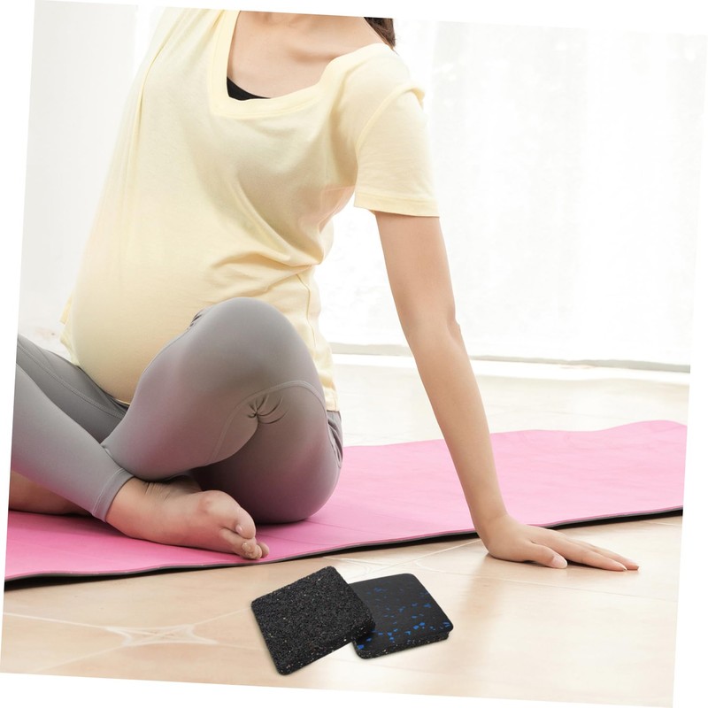 KOMBIUDA 4pcs Vibration Mat for Treadmill Soundproof Floor Pad Non-Slip