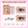 Lash Clusters 60PCS Natural Eyelash Clusters C Curl Wispy DIY