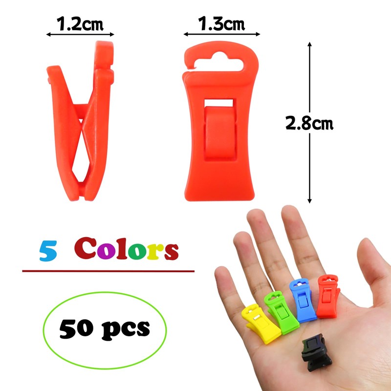 Sock Clips for Washing Machine and Dryer, Pack of 50