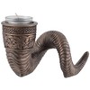 Veronese Germanic Tea Light Holder Ram's Horn Bronzed