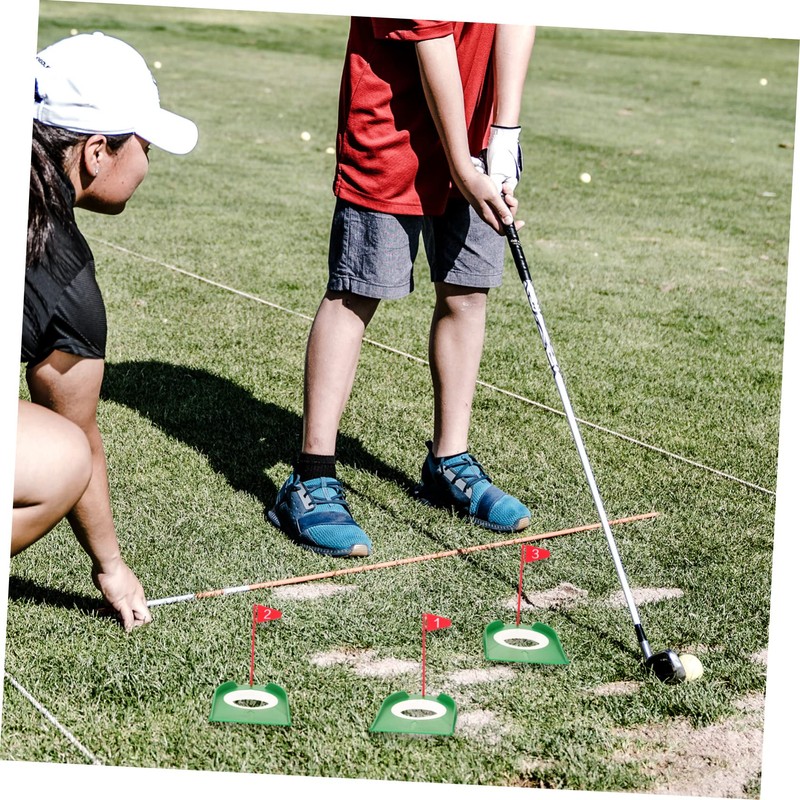 KOMBIUDA Regulation Size Golf Hole Cup Set 3 Putters for