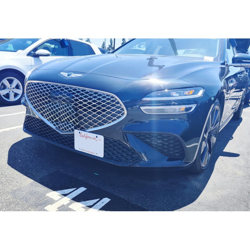 iJDMTOY No Drill Front Grille Mesh Mount License Plate Relocator