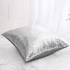 sourcing map Sequin Glitzy Cushion Covers, Shiny Satin Solid Pillow