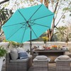 JEAREY 9FT Outdoor Patio Umbrella Outdoor Table Umbrella with Push