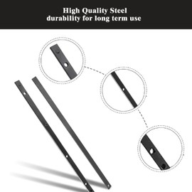 Wjelet 2PCS Guide Rail Connector Kit for Makita SP6000 P45777, Compatible with Bosch, Festool, DeWALT Track Saws, Guide Rail Joining Bar Connector for Long Cuts