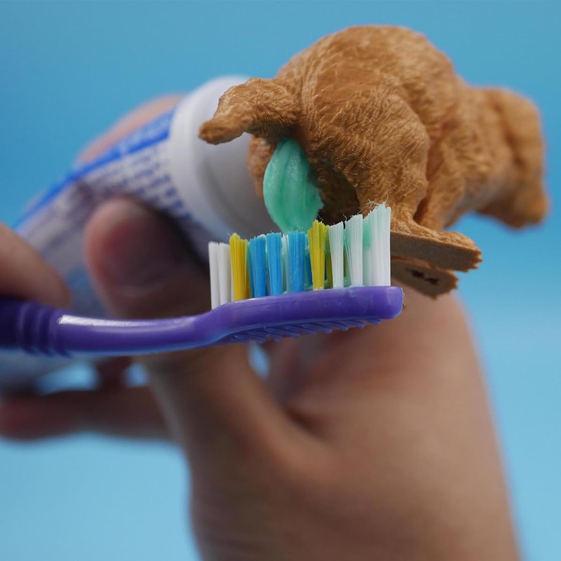 Sarini Hilarious Puppy Poop Toothpaste Dispenser, Funny Toothpaste Dispenser, Pooping