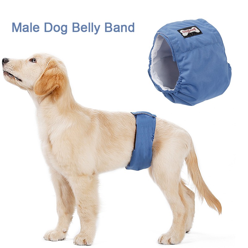 Washable Male Dog Belly Band Wrap Waterproof Pet Diaper Toilet