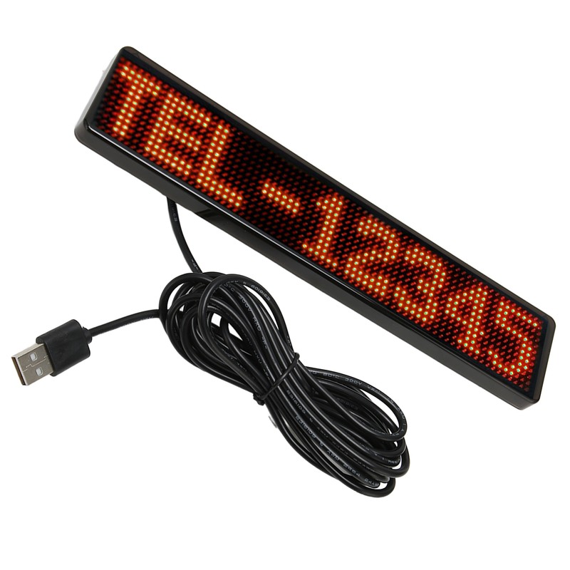 LED Matrix Panel 12x72 Dots Bluetooth APP Control Programmable Scrolling