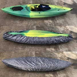 SING F LTD Canoe Cover Professional Universal Kayak Storage Cover Boat Waterproof UV Resistant Dust Protection for 4.1-4.5m
