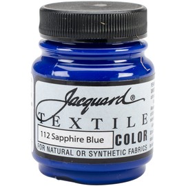 Jacquard Products Textile Color Fabric Paint, 2.25-Ounce, Sapphire Blue