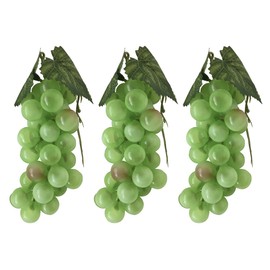SENYON Food Sample Grapes Fruit Display Model Set of 3 (Green)