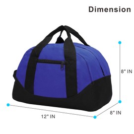 AirBuyW Mini Duffle Bag, 12” Small Sport Travel Carry On Weekender Gym Bag For men and Women