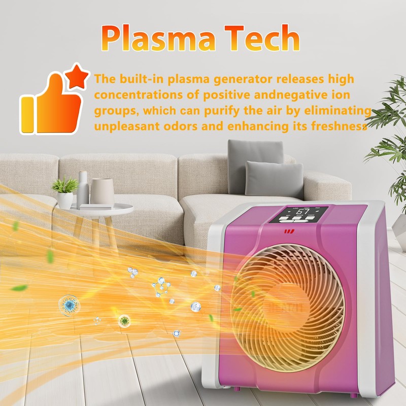 HEATIT Space Heater with Remote for Indoor, Digital Display with