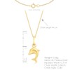 Carissima 9ct Yellow Gold Dolphin Pendant on Curb Chain Necklace
