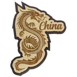 Printtoo China Engraved Wooden Fridge Magnet Souvenir Collectibles Gift