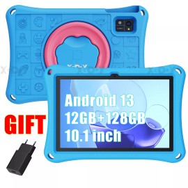 Xgody 2025 Newest Tablet Android14 16GB +256GB Tablet PC Dual Kamera IPS 5G WiFi 6 OTG - Kids Tablet, Blue Case