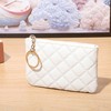 2 Pieces Diamond Pattern Purse Women Purse PU He Purse