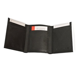 Tri Fold Fire Department Wallet with RFID Safe (LW-108) (Black)